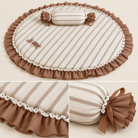 Cotton Duo Pet Mat and Pillow
