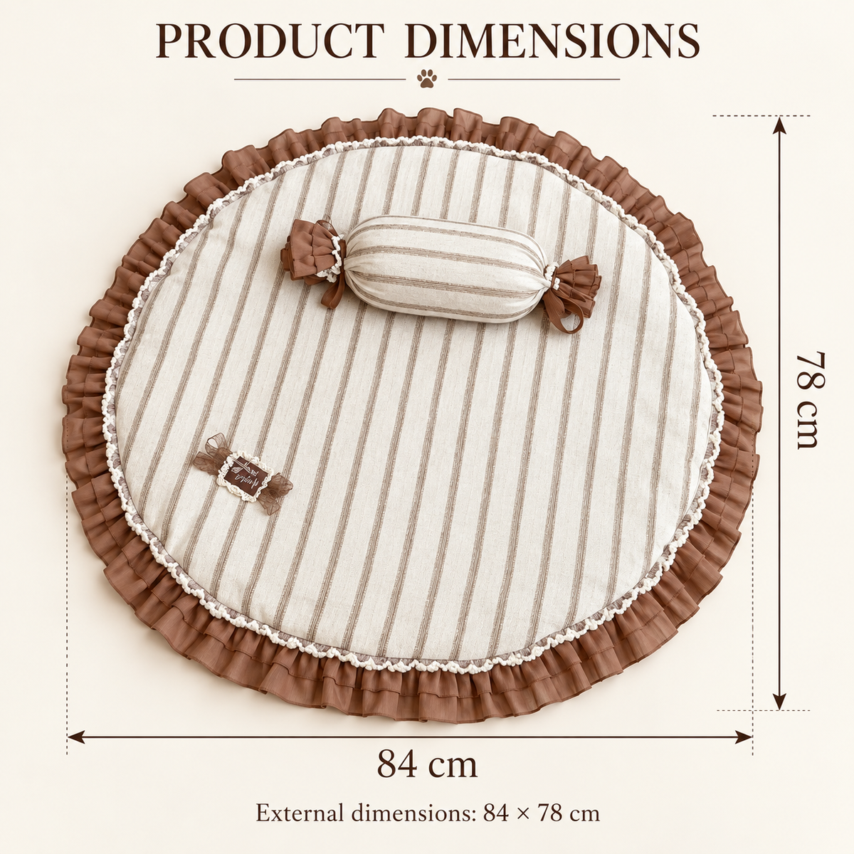 Cotton Duo Pet Mat and Pillow