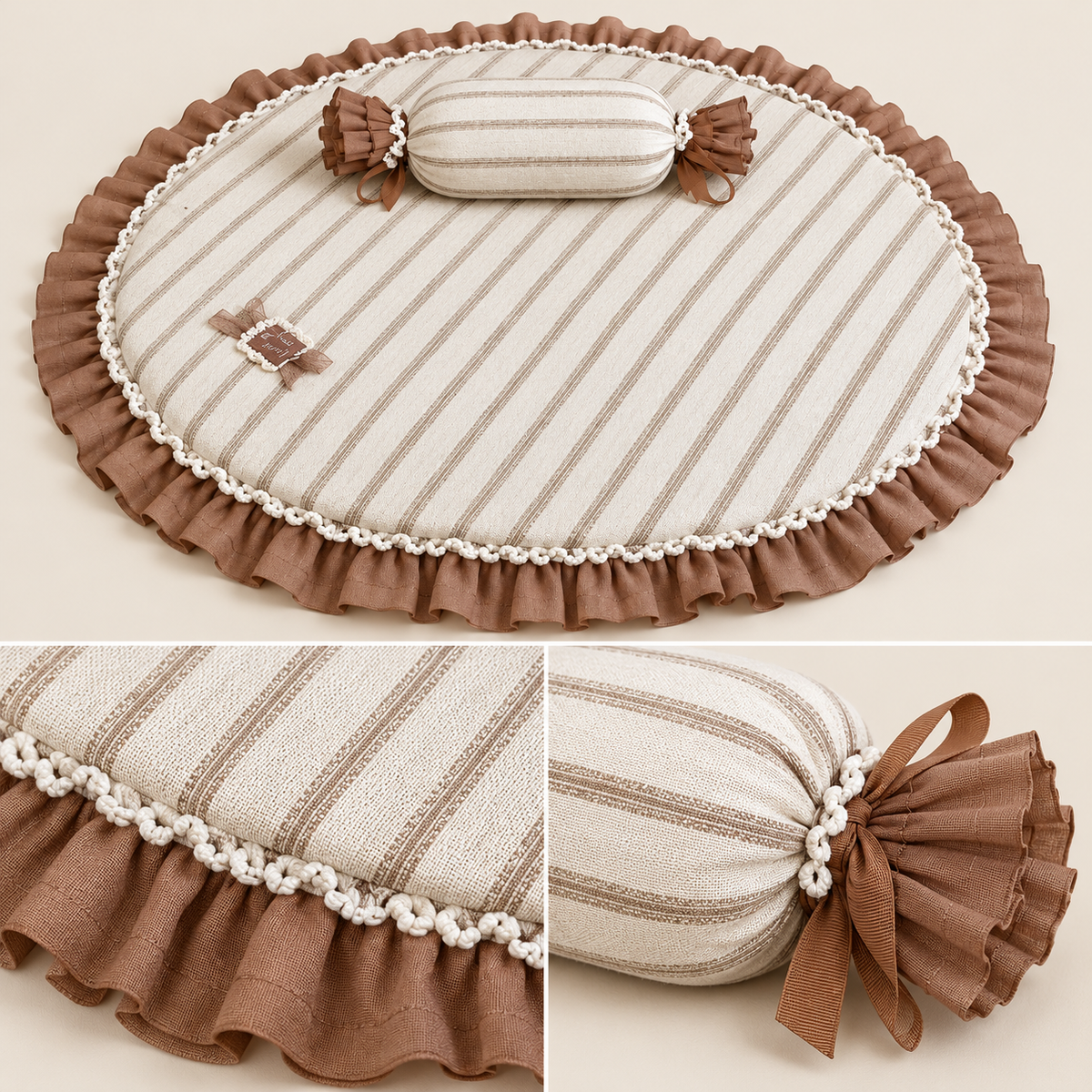Cotton Duo Pet Mat and Pillow