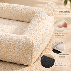 Teddy Fleece High-Resilience Pet Sofa