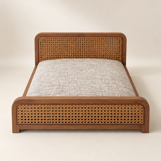 Ash-Wood Woven Pet Bed