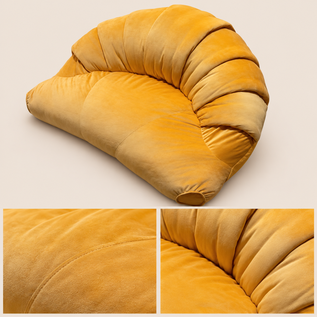 Cozy Croissant Pet Sofa