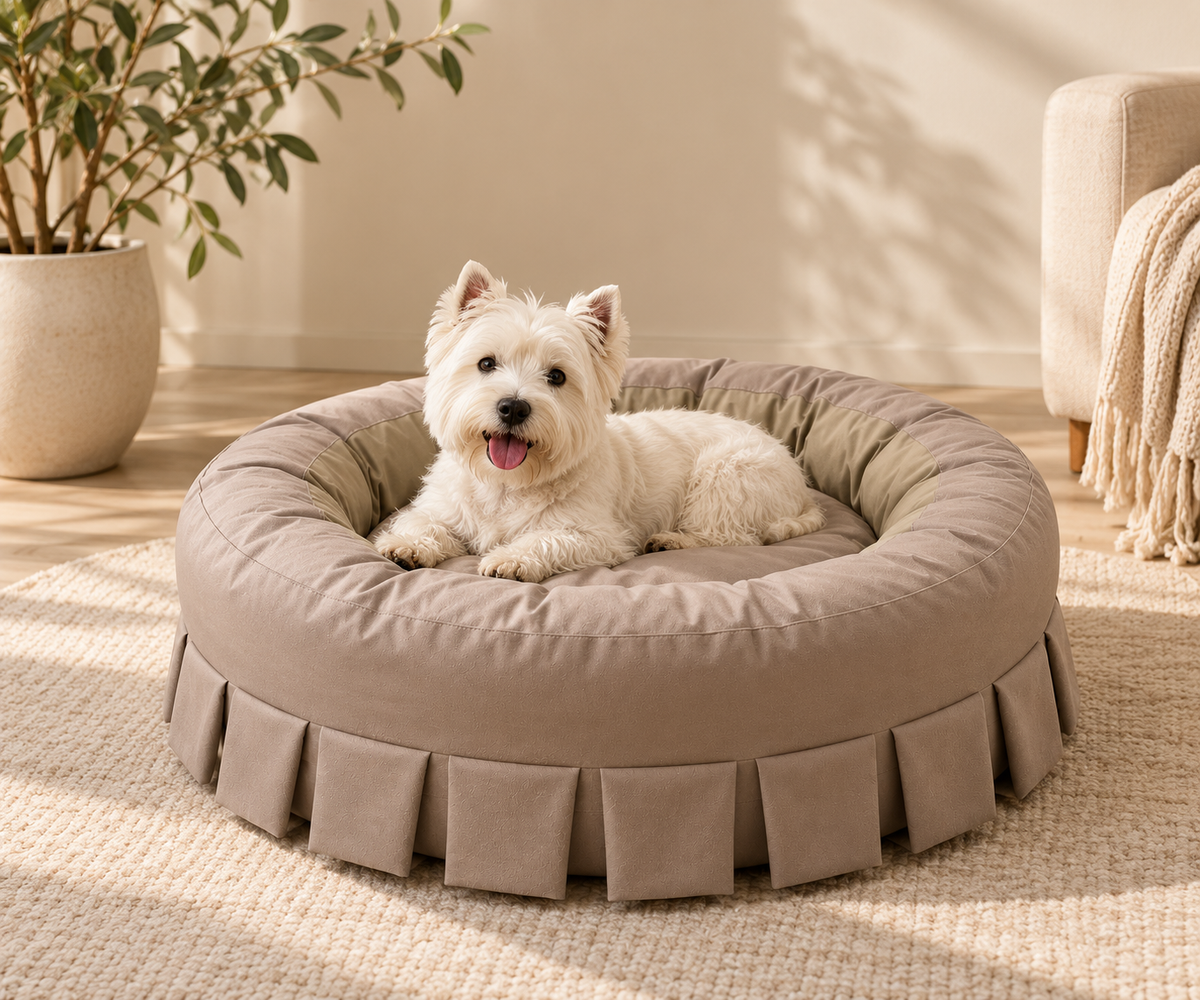 Cotton Donut Round Pet Bed