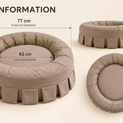 Cotton Donut Round Pet Bed