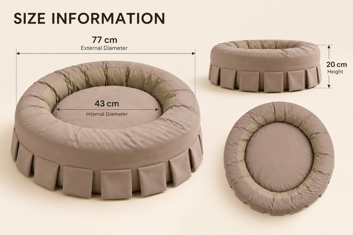 Cotton Donut Round Pet Bed