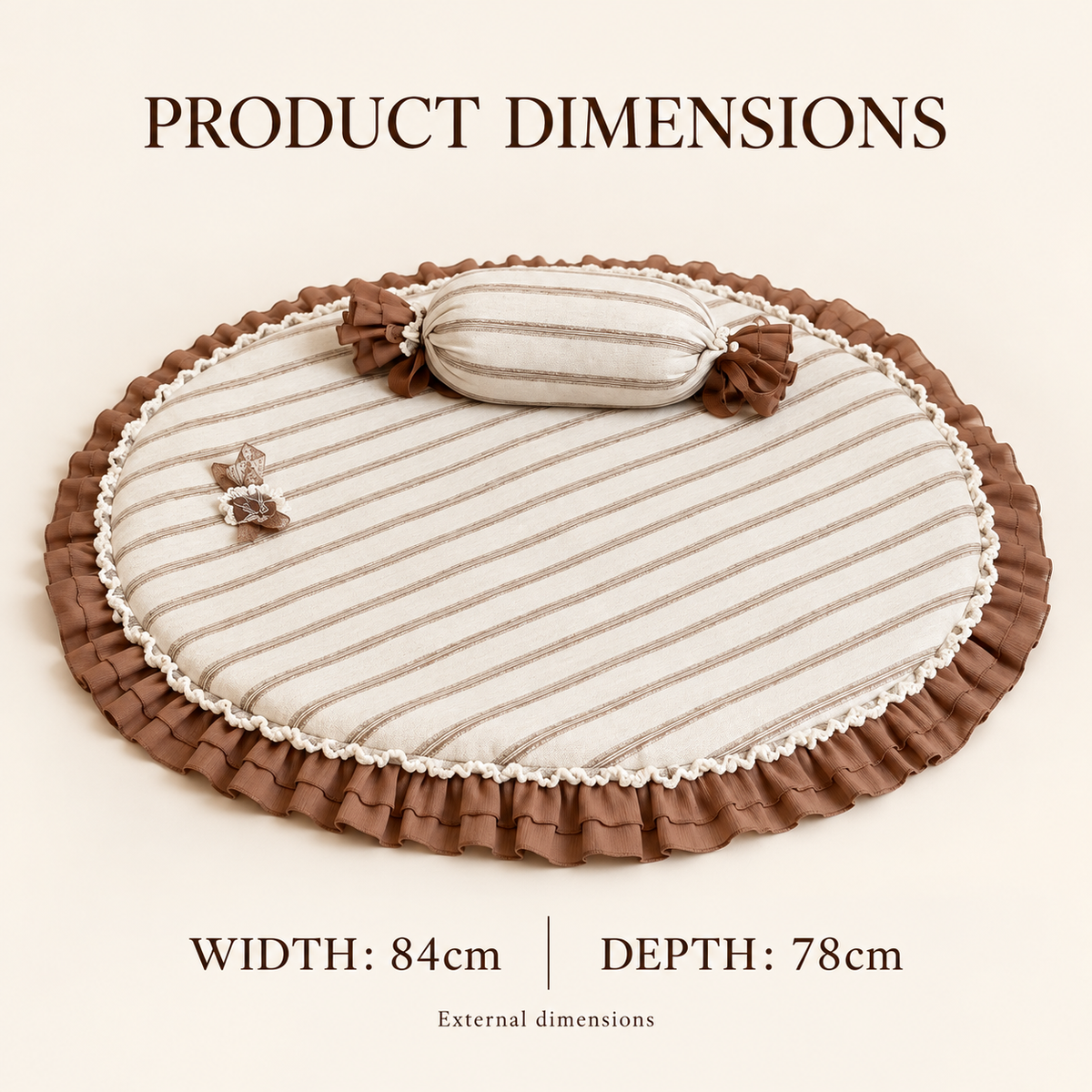 Cotton Duo Pet Mat and Pillow