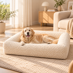 Teddy Fleece High-Resilience Pet Sofa