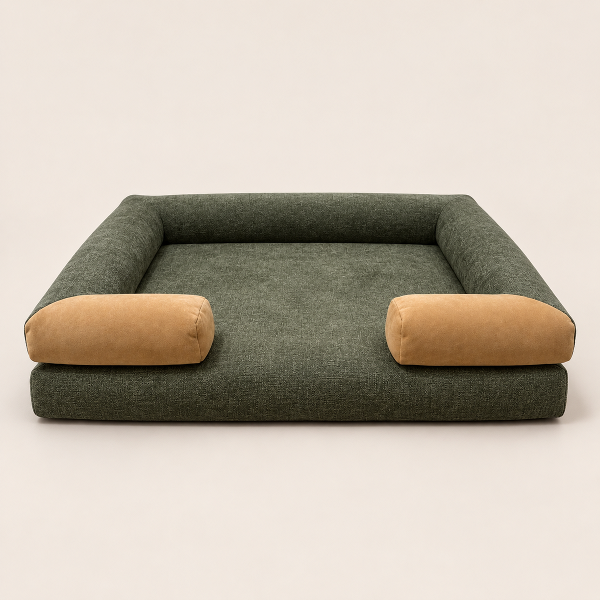 Orthopedic Dog Sofa Bed with Bolster Support