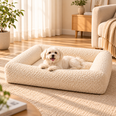 Teddy Fleece High-Resilience Pet Sofa