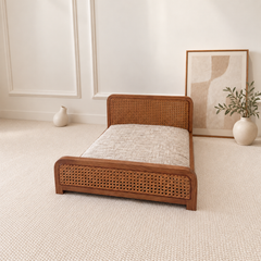 Ash-Wood Woven Pet Bed