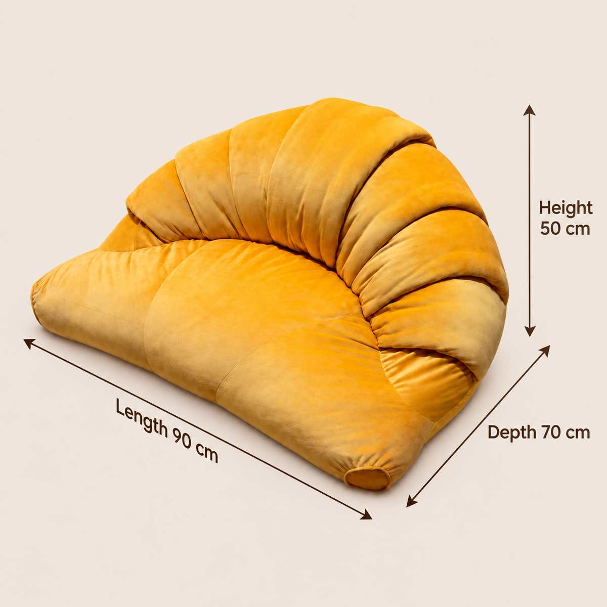Cozy Croissant Pet Sofa